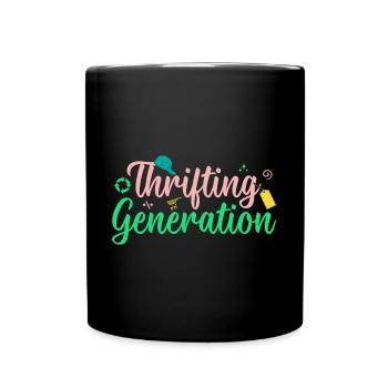 Thrift Shopper Thrifting Generation Thrift Store - Tasse einfarbig - Schwarz - Vorne