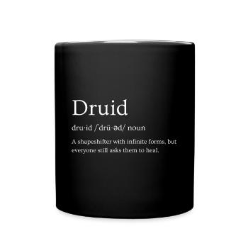 Druide - Tasse einfarbig - Schwarz - Vorne