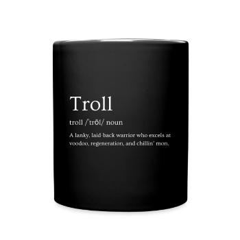 Troll - Tasse einfarbig - Schwarz - Vorne