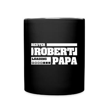 Robert - Tasse einfarbig - Schwarz - Vorne