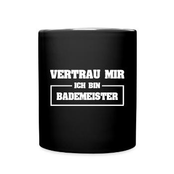 Sauveteur drôle - Mug uni - noir - Devant