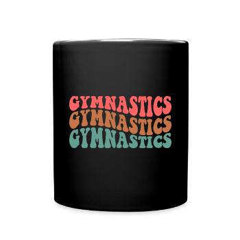 Gymnastics - Full Colour Mug - black - Front