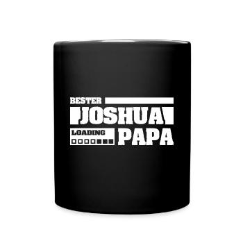 First name Joshua - Full Colour Mug - black - Front
