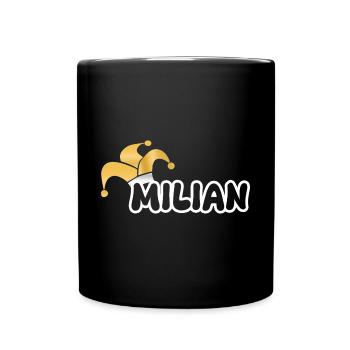 Milian als Carnival - Tasse einfarbig - Schwarz - Vorne