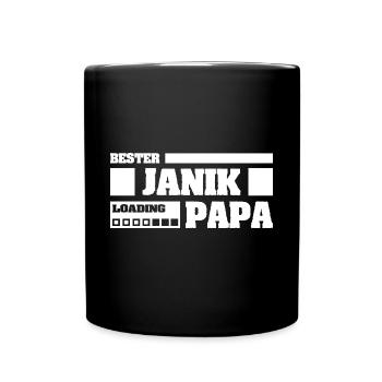 Janik comme prénom - Mug uni - noir - Devant