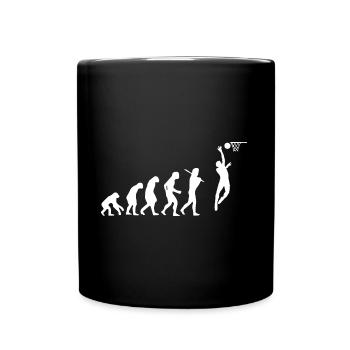 Basket-ball basket-ball cadeau evolution - Mug uni - noir - Devant
