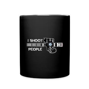 I Shoot People - Photographe Photo Camera Photographer - Mug uni - noir - Devant