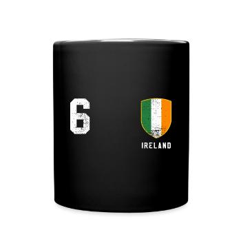 Irland - Tasse einfarbig - Schwarz - Vorne