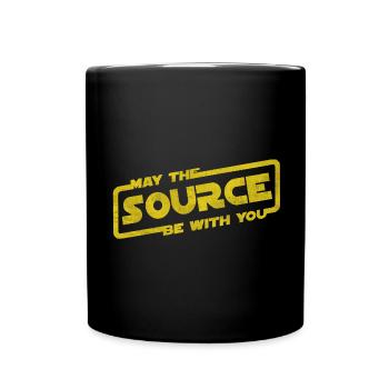 Que la source soit avec vous | Programmeur codeur - Mug uni - noir - Devant