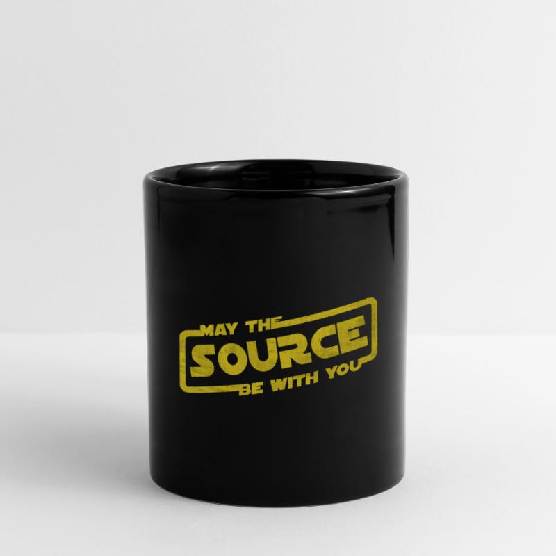 May The Source Be With You | Programmierer Coder Tasse einfarbig