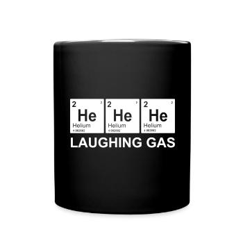 Hey Hey Hey helium laughing gas - Full Colour Mug - black - Front