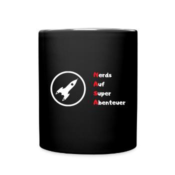 Aerospace Nerds (NASA) - Full Colour Mug - black - Front