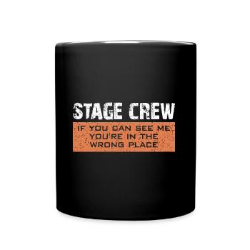 Équipe de scène | Stagehand | roadie - Mug uni - noir - Devant