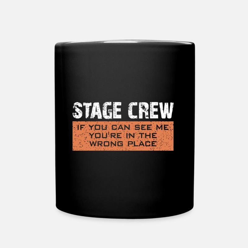 Stage Crew | Stagehand | Roadie - Full Colour Mug - black