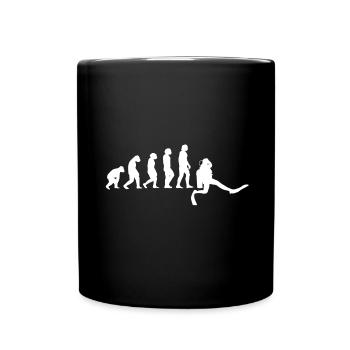 Diver scuba recreational divers development - Full Colour Mug - black - Front