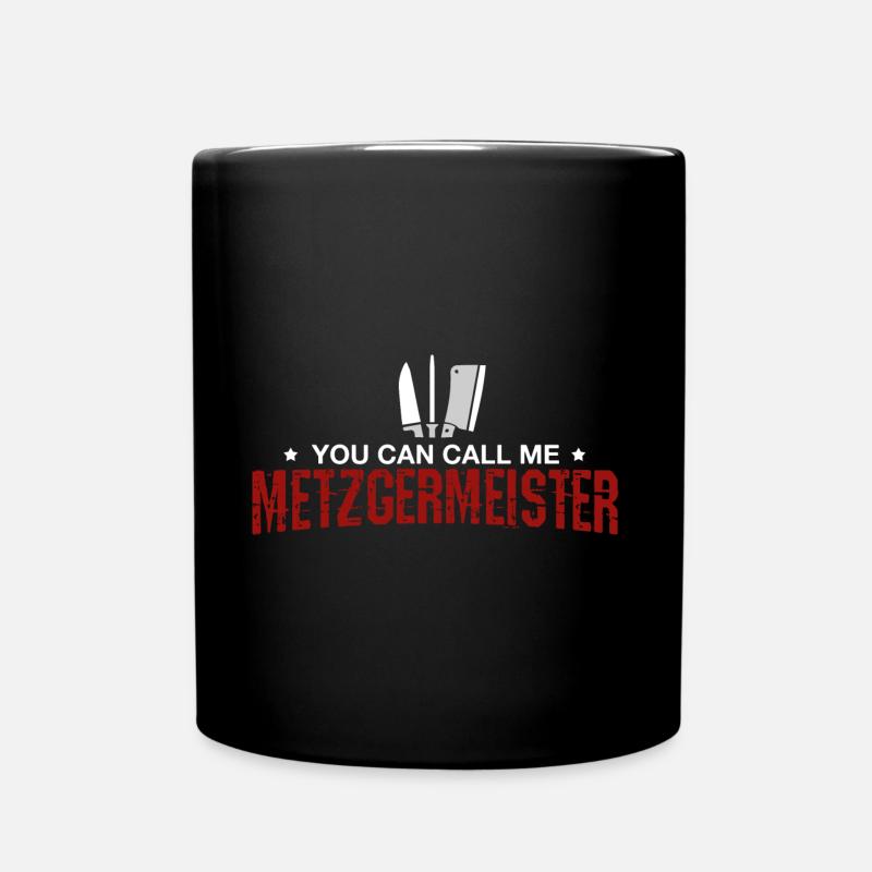 Metzger - Tasse einfarbig - Schwarz