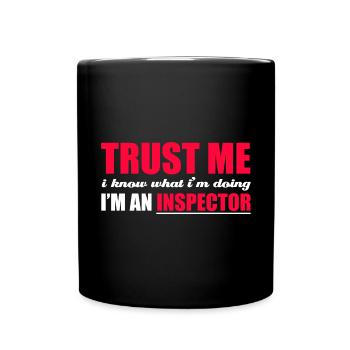 Sarkastisch Vertrau mir, ich weiß, was ich tue, ic - Tasse einfarbig - Schwarz - Vorne