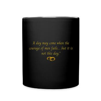 A day may come when the courage - Full Colour Mug - black - Front