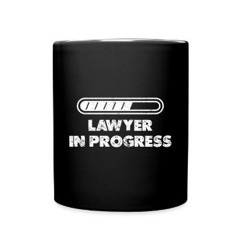 Rechtsanwalt In Progress Rechtsanwalt Gericht Rech - Tasse einfarbig - Schwarz - Vorne