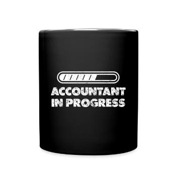 Buchhalter in Arbeit Finanzen Buchhaltung Liebhabe - Tasse einfarbig - Schwarz - Vorne