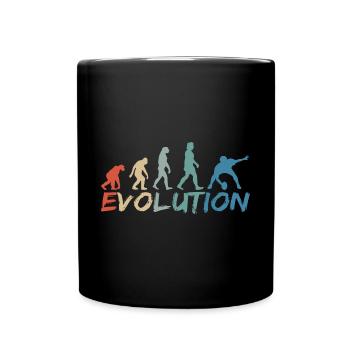Rugby Evolution Vintage - Full Colour Mug - black - Front