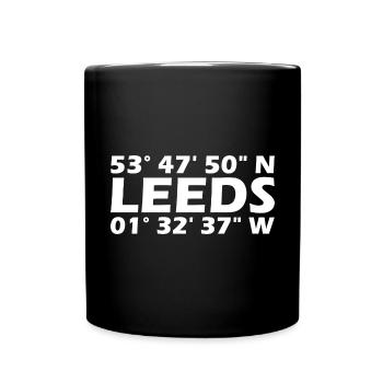 Leeds coordinates - Full Colour Mug - black - Front