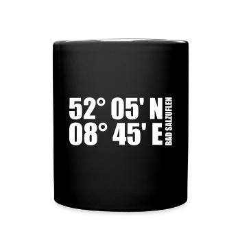 Bad Salzuflen coordinates - Full Colour Mug - black - Front