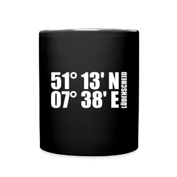 Lüdenscheid coordinates - Full Colour Mug - black - Front