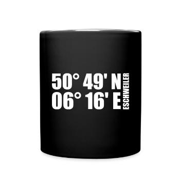 Eschweiler coordinates - Full Colour Mug - black - Front