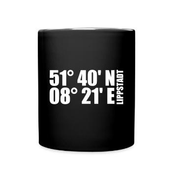 Lippstadt coordinates - Full Colour Mug - black - Front