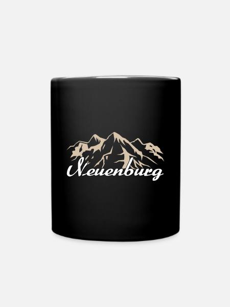 Neuchâtel Switzerland Home Gift - Full Colour Mug - black