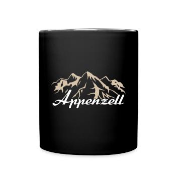 Appenzell Schweiz Heimat Kanton Geschenk - Tasse einfarbig - Schwarz - Vorne