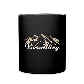 Vorarlberg Heimat Österreich Geschenk - Tasse einfarbig - Schwarz - Vorne