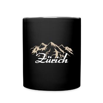 Zürich Schweiz Heimat Geschenk Kanton - Tasse einfarbig - Schwarz - Vorne