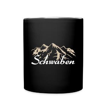 Schwaben Bayern Bayer Geschenk - Tasse einfarbig - Schwarz - Vorne