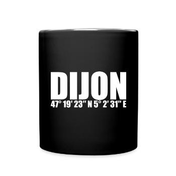 Dijon Koordinaten - Tasse einfarbig - Schwarz - Vorne