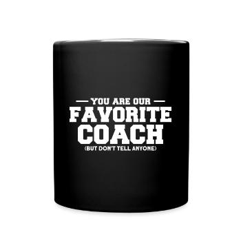 Sports Player Sports Coach Coaches Gift - Full Colour Mug - black - Front
