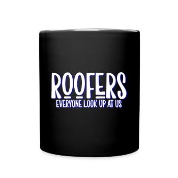 Couvreurs Tout le monde nous regarde 3 - Mug uni - noir - Devant
