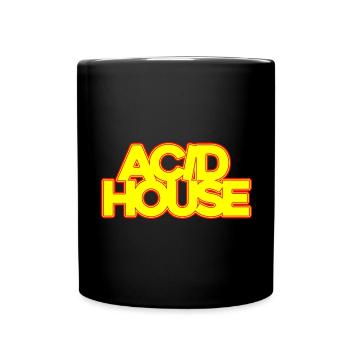 Acid House Musik - Tasse einfarbig - Schwarz - Vorne