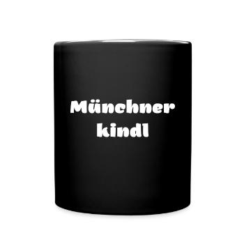 Münchner kindl - Tasse einfarbig - Schwarz - Vorne