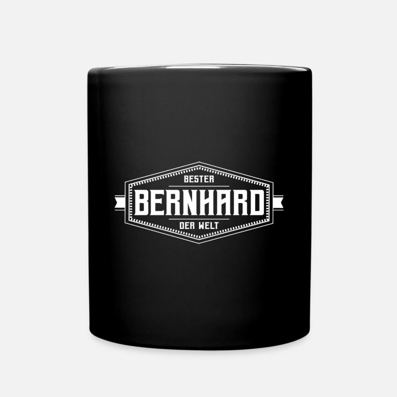 Bernhard Vorname Männer - Tasse einfarbig - Schwarz