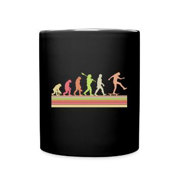 Evolution Skateboarding Skate Retro Streetwear - Tasse einfarbig - Schwarz - Vorne