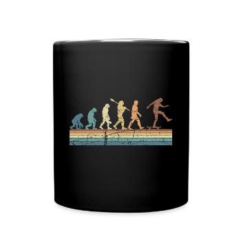 Evolution Skateboarding Skate Retro Streetwear - Tasse einfarbig - Schwarz - Vorne