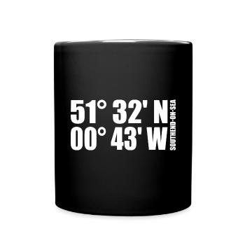Coordonnées de Southend-on-Sea - Mug uni - noir - Devant