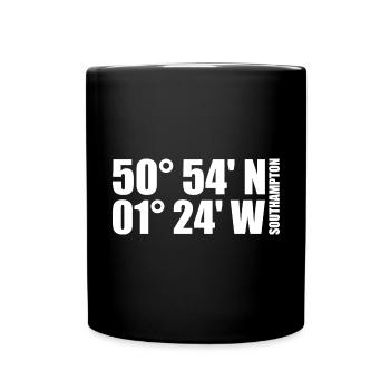 Southampton Coordinates - Full Colour Mug - black - Front