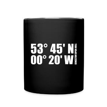 Kingston upon Hull Coordinates - Full Colour Mug - black - Front