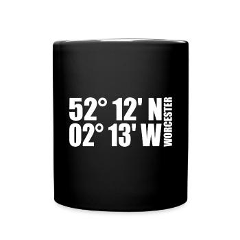 Worcester Coordinates - Full Colour Mug - black - Front
