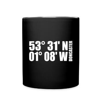 Doncaster Coordinates - Full Colour Mug - black - Front