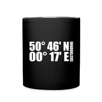 Eastbourne Coordinates - Full Colour Mug - black - Front