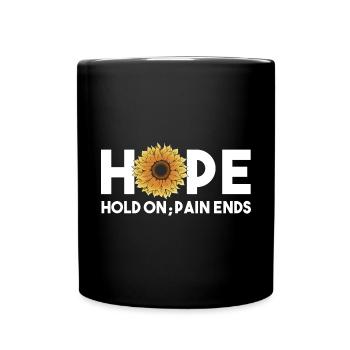 Anxiety Depression Mental Health - Full Colour Mug - black - Front